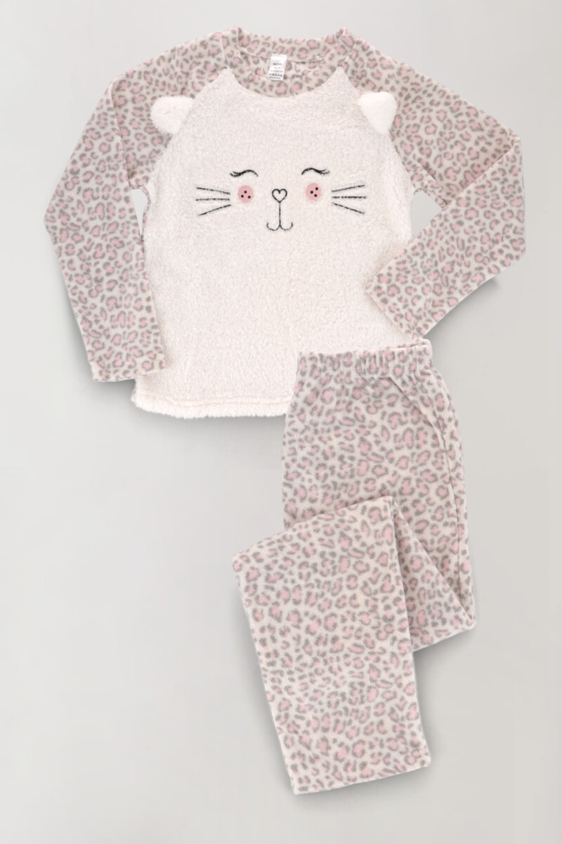 Pijama kitty kitty Gris claro