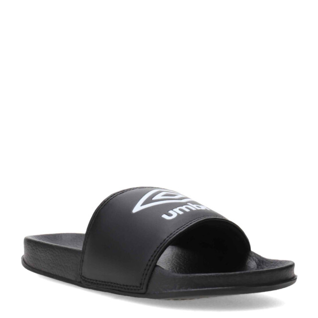 Chanclas Infantiles Umbro Locker Room Negro - Blanco