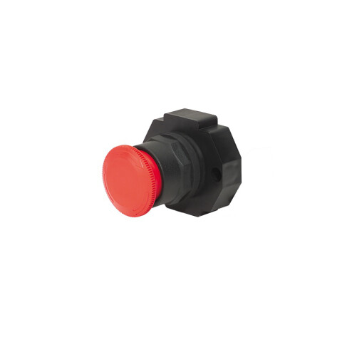 Cabezal hongo luminoso rojo 40mm² IP66, BCI1 WE5071