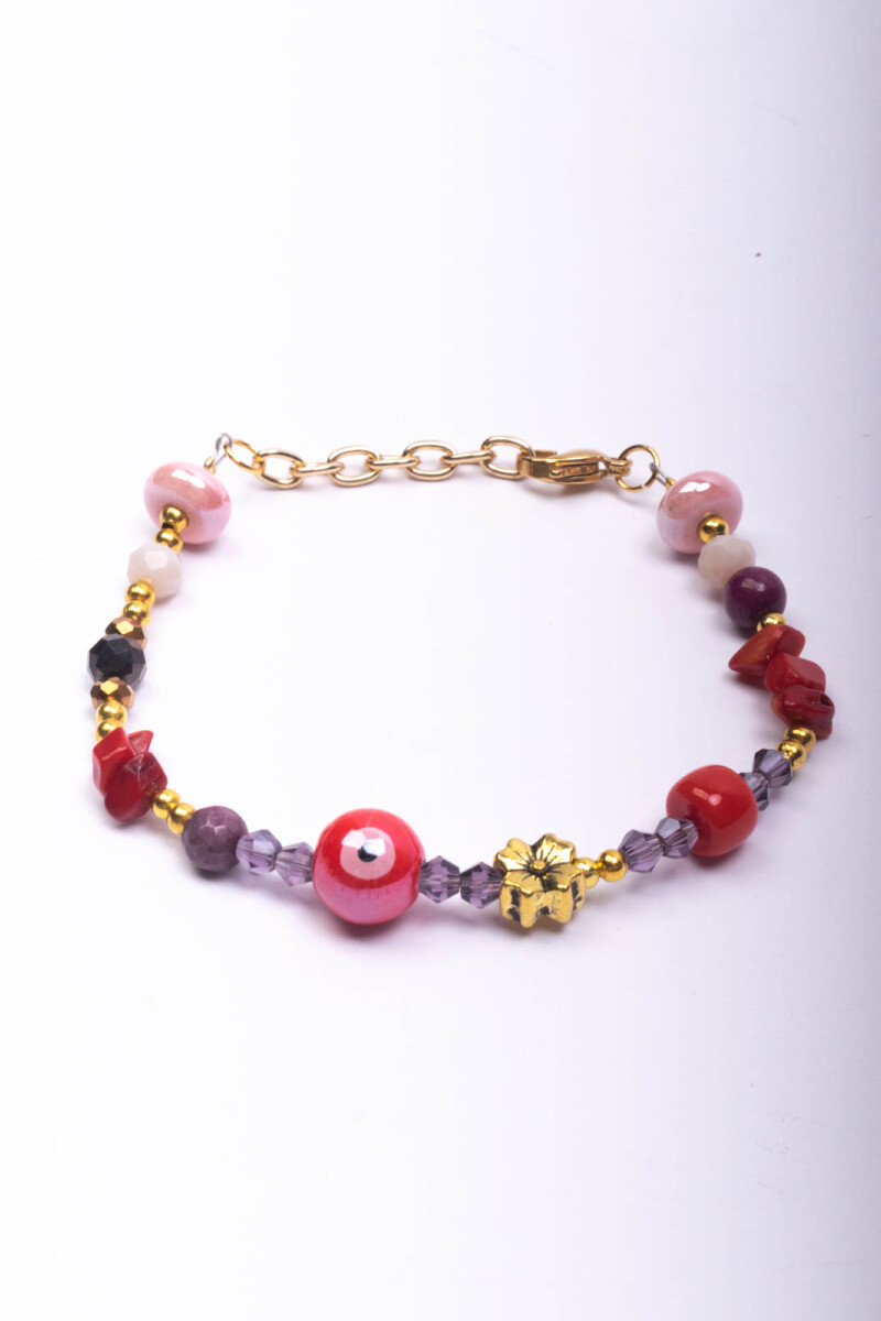 PULSERA EGIPTO ROJA VARIOS