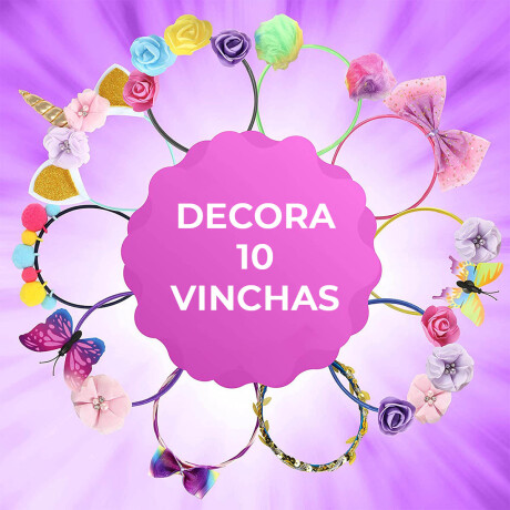 Set De Decoración Vinchas 65pcs Peluquería Arte Jug001206