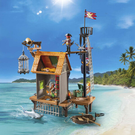 Puerto Pirata Con Tiburón Martillo Playmobil 165 Piezas