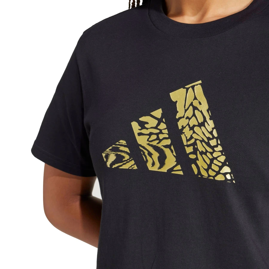 Remera de Mujer Adidas Tech Metallic Graphic Negro