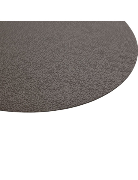 INDIVIDUAL PVC SIMIL CUERO OVAL CAFÉ 43X33CMS INDIVIDUAL PVC SIMIL CUERO OVAL CAFÉ 43X33CMS