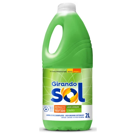 Detergente lavavajilla Limon Girando Sol 2l Detergente lavavajilla Limon Girando Sol 2l