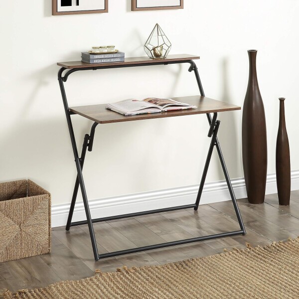 Escritorio plegable 1,00m Marrón