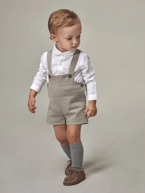 Camisa Body Cuello Bebe Blanco Roto