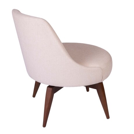 BUTACA GIRATORIA TELA NATURAL-BEIGE BOLI BEIGE