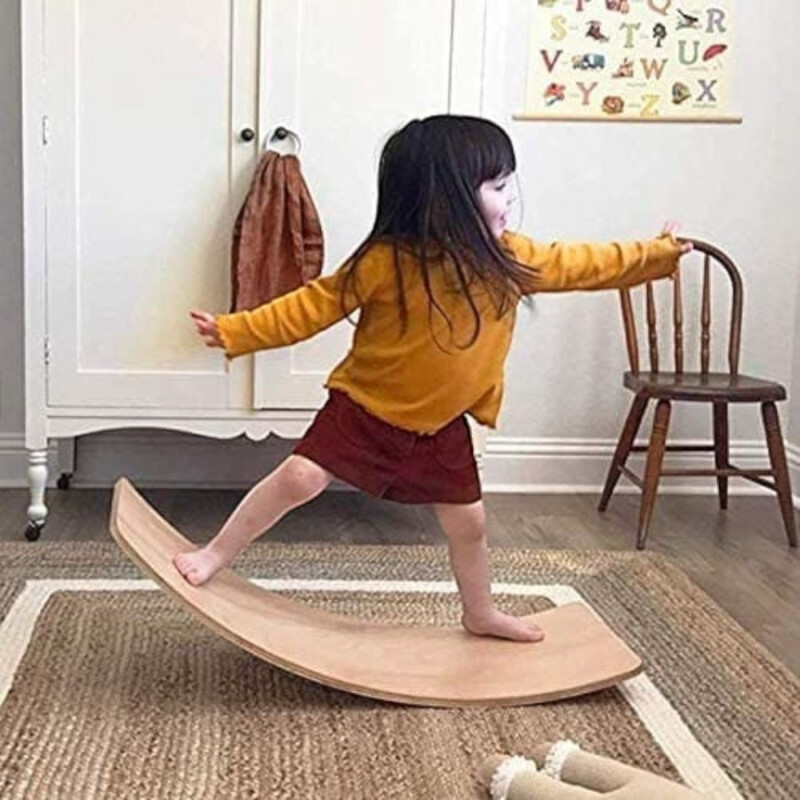 Tabla Curva Montessori en Madera – Juego Libre y Equilibrio Swuy Tabla Curva Montessori en Madera – Juego Libre y Equilibrio Swuy