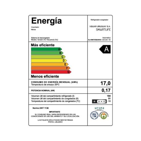 Heladera Frío Seco Con Dispensador Inverter 249L SL-RNF270SD Heladera Frío Seco Con Dispensador Inverter 249L SL-RNF270SD