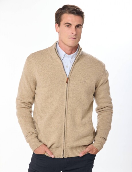 CAMPERA TEJIDA Beige