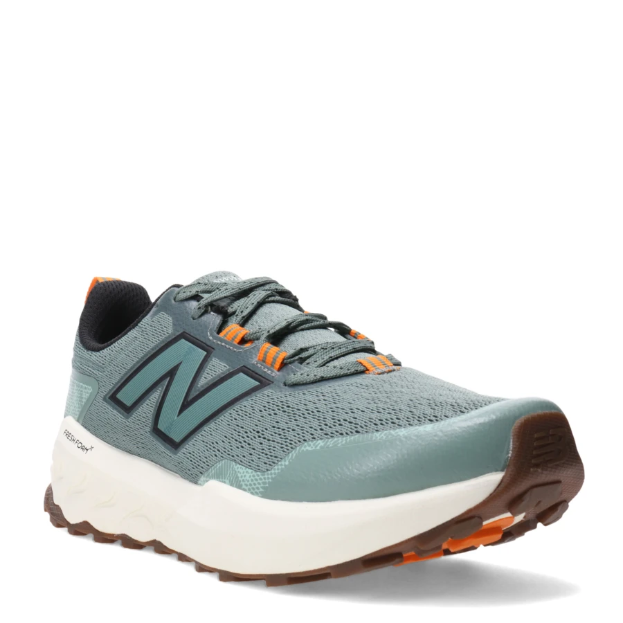 Championes de Hombre New Balance Trail Running garoe Verde - Anaranjado