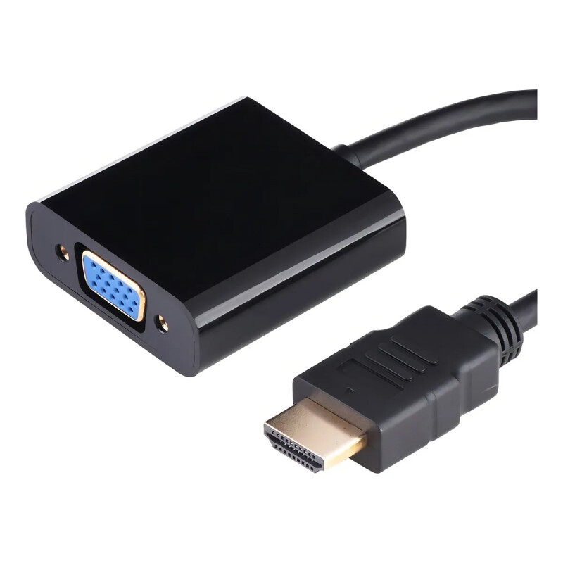 Cable Adaptador para PC HDMI Macho a VGA Hembra con audio Cable Adaptador para PC HDMI Macho a VGA Hembra con audio