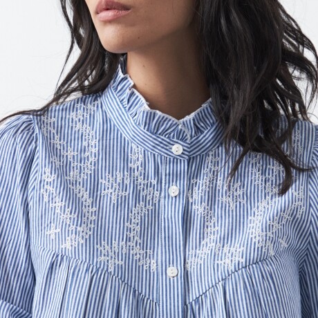 CAMISA FIRA Blanco/Azul