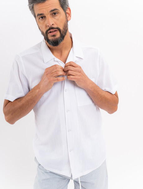 Camisa m/c bambula blanca
