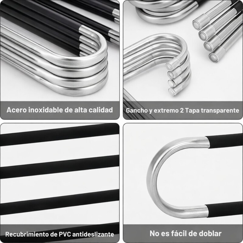 Percha Pantalones Colgador 5 Niveles Organizador Youhome Percha Pantalones Colgador 5 Niveles Organizador Youhome