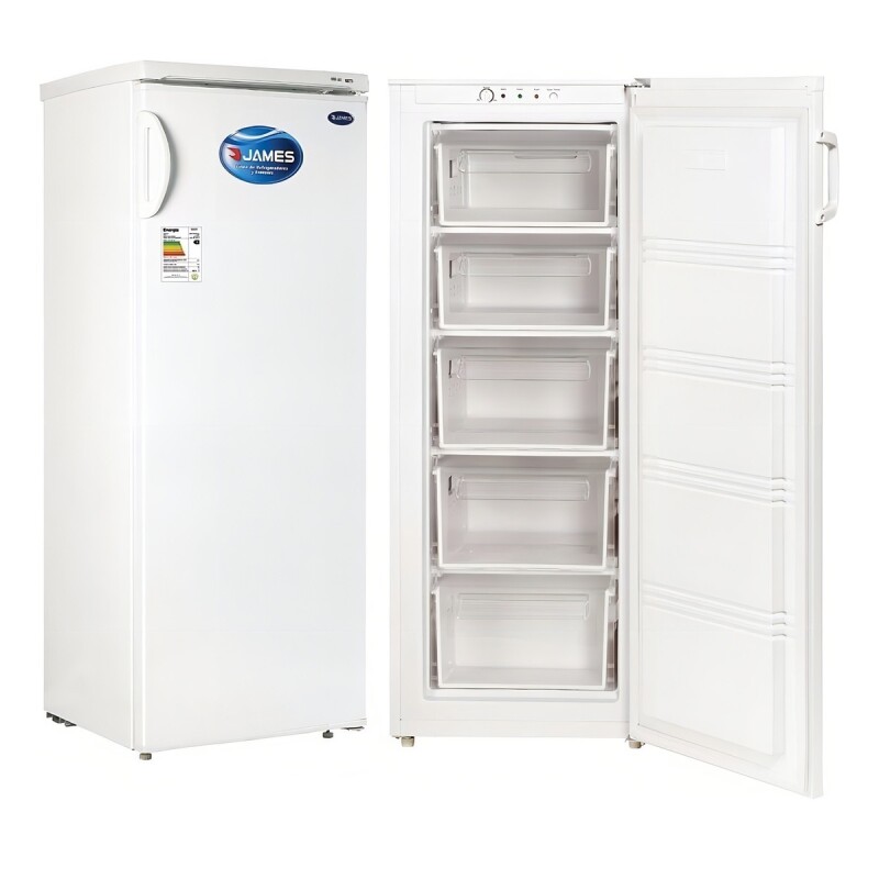 Freezer Vertical James J261kn 5 Cajones 187 Lts Color Blanco Freezer Vertical James J261kn 5 Cajones 187 Lts Color Blanco