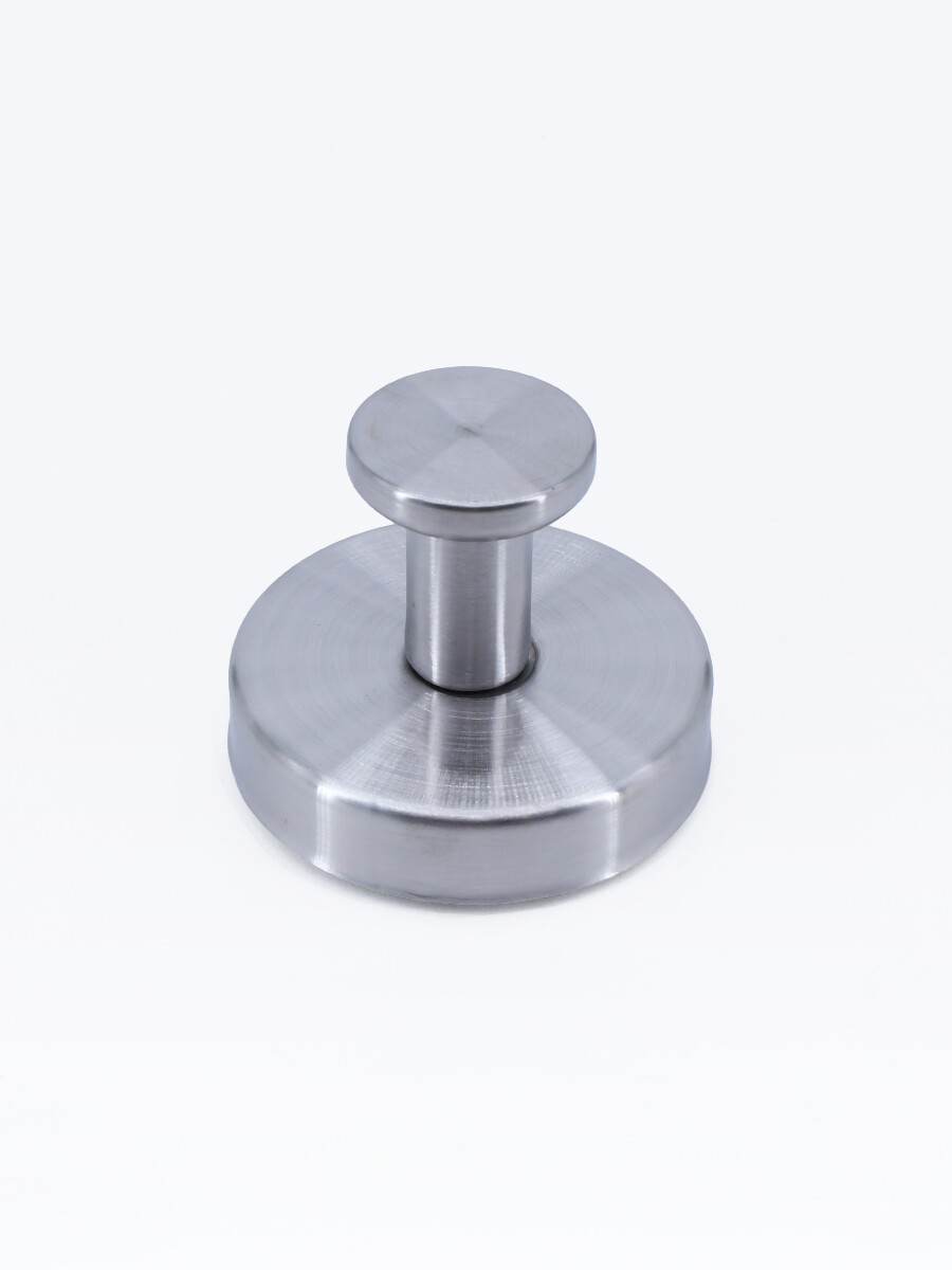 PERCHERO ACERO CON VENTOSA - PLATEADO 