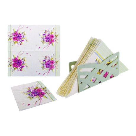 Servilletas de papel diseño flores 20 unidades Servilletas de papel diseño flores 20 unidades