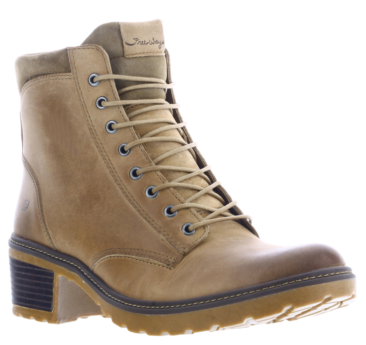 Botas de Mujer Freeway Casual - Beige Arena (Cuero Graso) 
