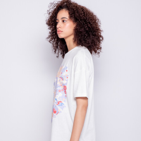 REMERA THE SUN Blanco