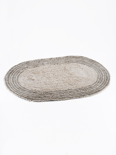 ALFOMBRA BAÑO OVAL NATURAL