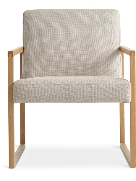 Sillón KALUNDBORG tela 1 cuerpo arena/roble Sillón KALUNDBORG tela 1 cuerpo arena/roble