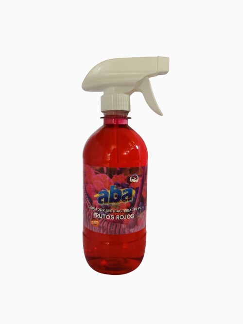 Limpiador multiuso Aba 99,9% Frutos Rojos 500ml con Gatillo Limpiador multiuso Aba 99,9% Frutos Rojos 500ml con Gatillo