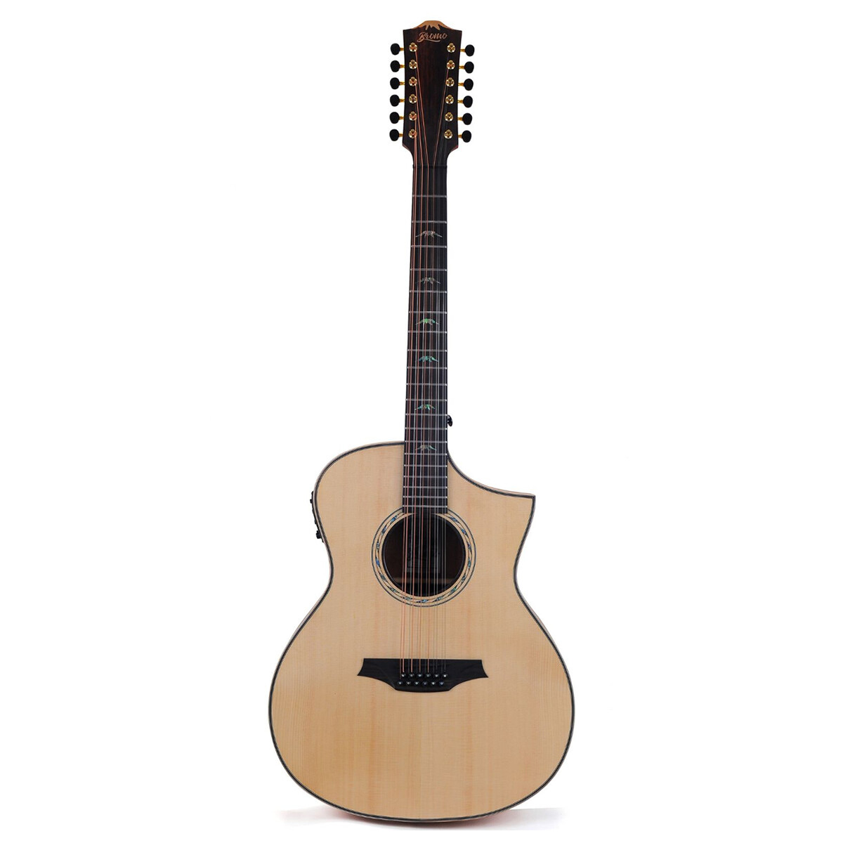 Guitarra electro acustica Bromo BAT4CE12 natural 12str c/funda 