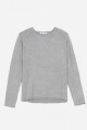 Sweater cuello redondo GRIS