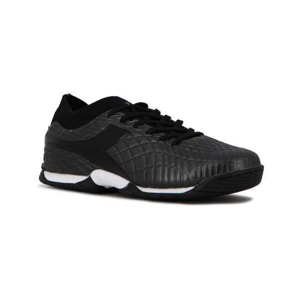 Zapato Fútbol Indoor Diadora Spot Teen Negro-negro