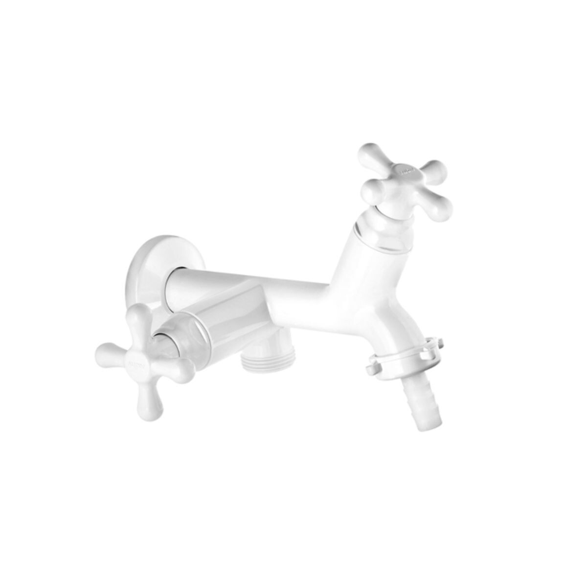 Canilla Pared Derivación Lavarropa Marujá Blanca 