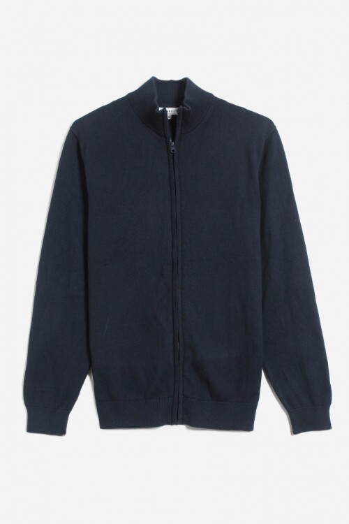 Campera liviana con cierre AZUL MARINO