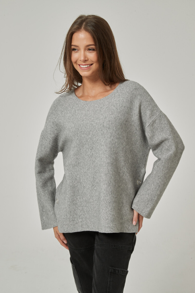 Sweater Inna - Gris Melange Medio 