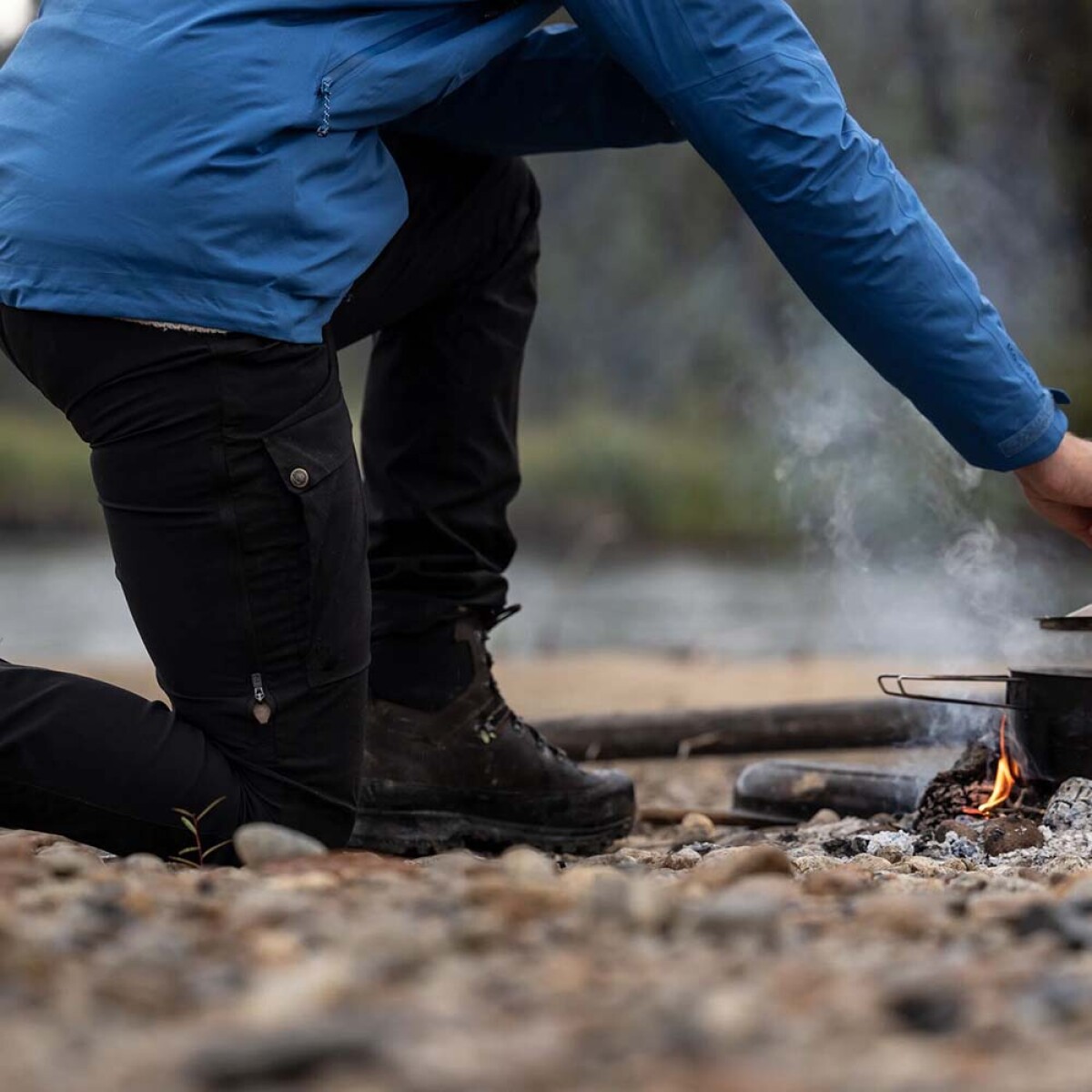 Pantalón Fjallraven Abisko Hybrid Trail Trs M Hombre 