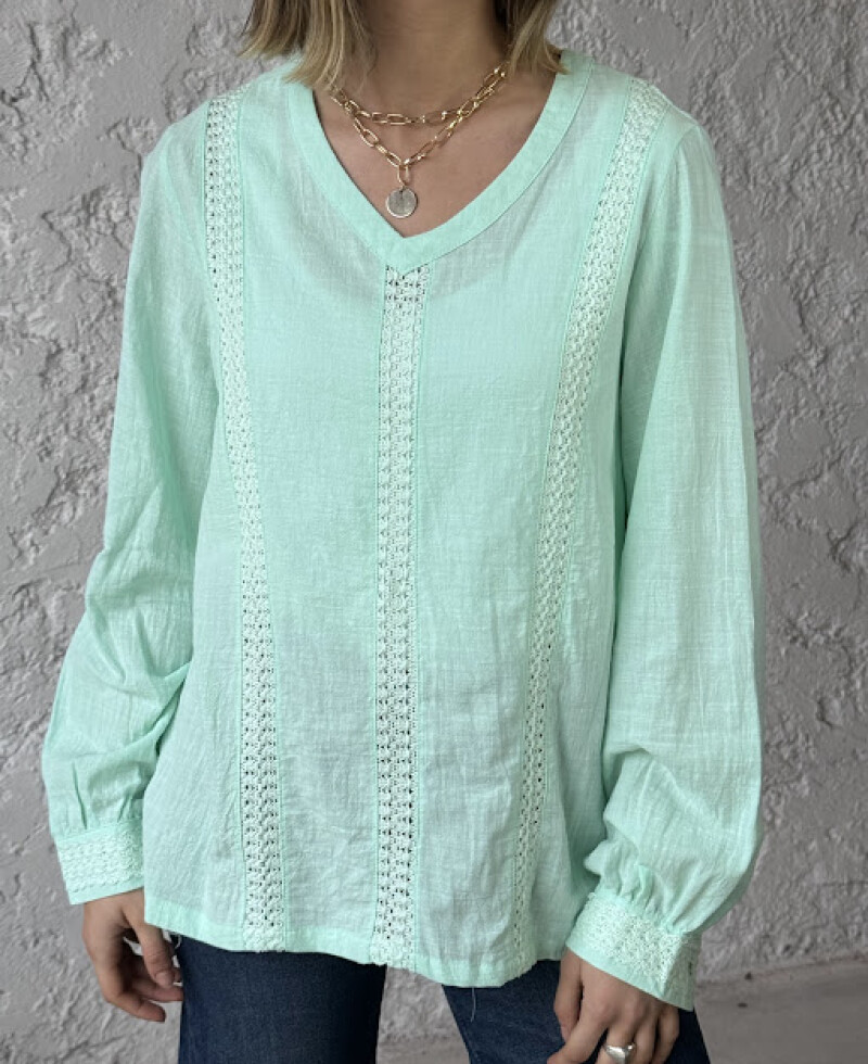 Blusa Jazmin verde agua