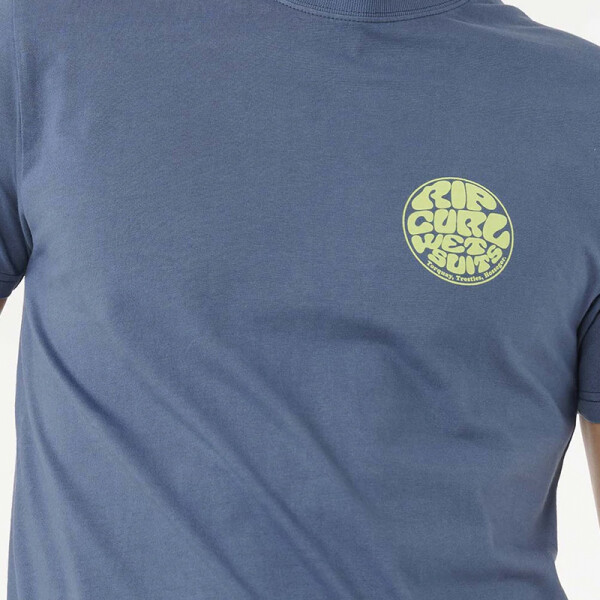 Remera Rip Curl MC Rip Curl Wettie Icon Azul