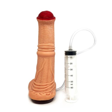 Dildo Eyaculador Pet Play Caballo Piel