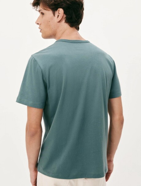 CAMISETAS BÁSICAS MANGA CORTA SLIM VERDE