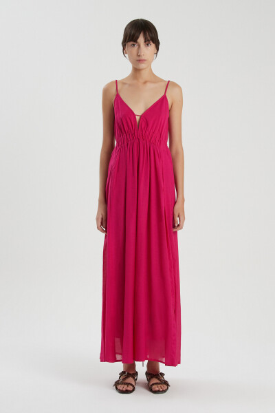 VESTIDO LARGO SINDI Fucsia