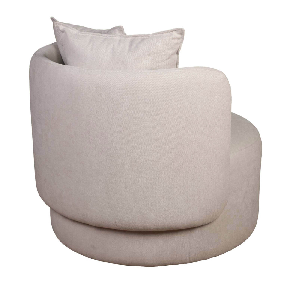 BUTACA 1 CUERPO TELA NATURAL-BEIGE LUNA NATURAL