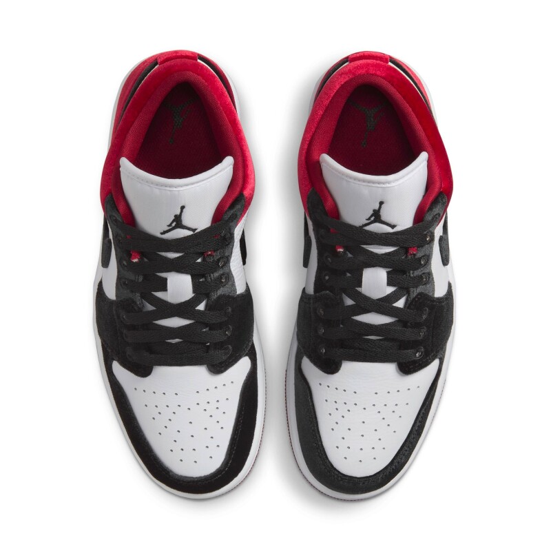 Championes Air Jordan 1 Bajo Se de Mujer Negro