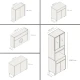JUEGO MODULAR PARA COCINA INCLUYE AEREOS BAJO MESADA Y TORRE GAMAS DE BEIGE