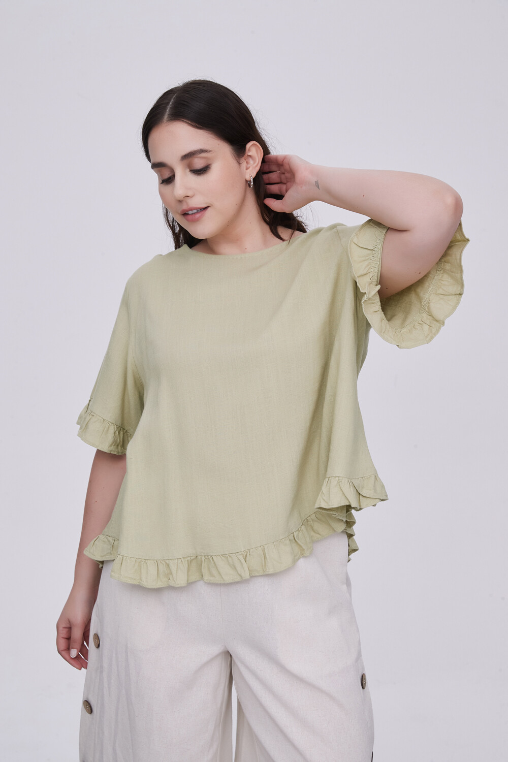 Blusa Abbas Verde Oliva Claro