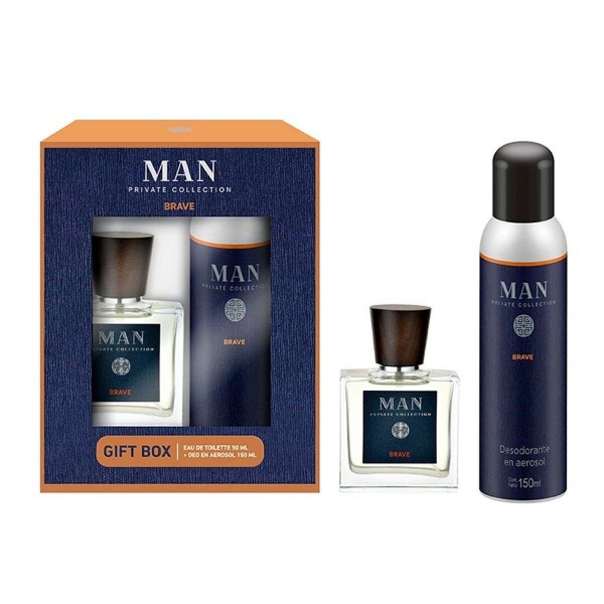 Perfume Man Private Collec. Brave Edt 50ml+desodorante 150ml 