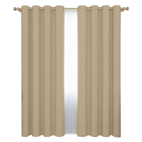 Set x2 Cortina Blackout 140x230 Cm Living Dormitorio Gris Vison