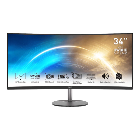 Monitor Gaming Curvo Msi Pro MP341C 34'' Uwqhd 100HZ 001