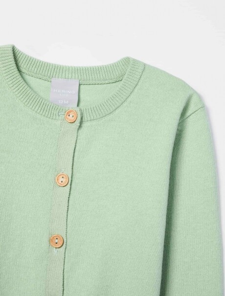 CAMPERA INFANTIL DE BOTONES VERDE