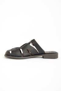 Zueco Cangrejera Cuero Chocolate