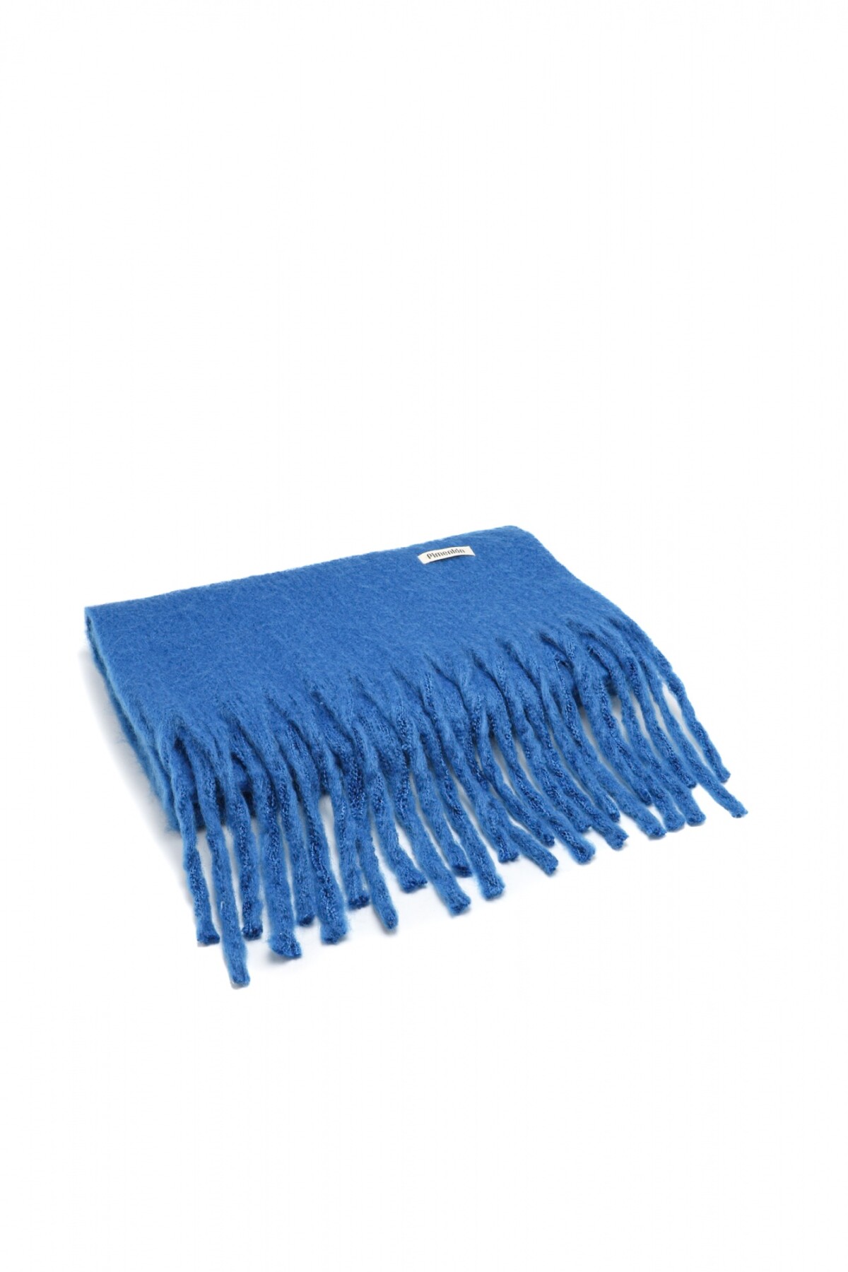 Bufanda Flecos Lisa Azul